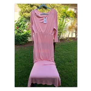 Blush Pink long sleeve/long length dress